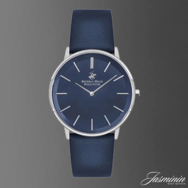 Beverly Hills Polo Club BP3245X.399 muški minimalistički sat sa teget brojčanikom
